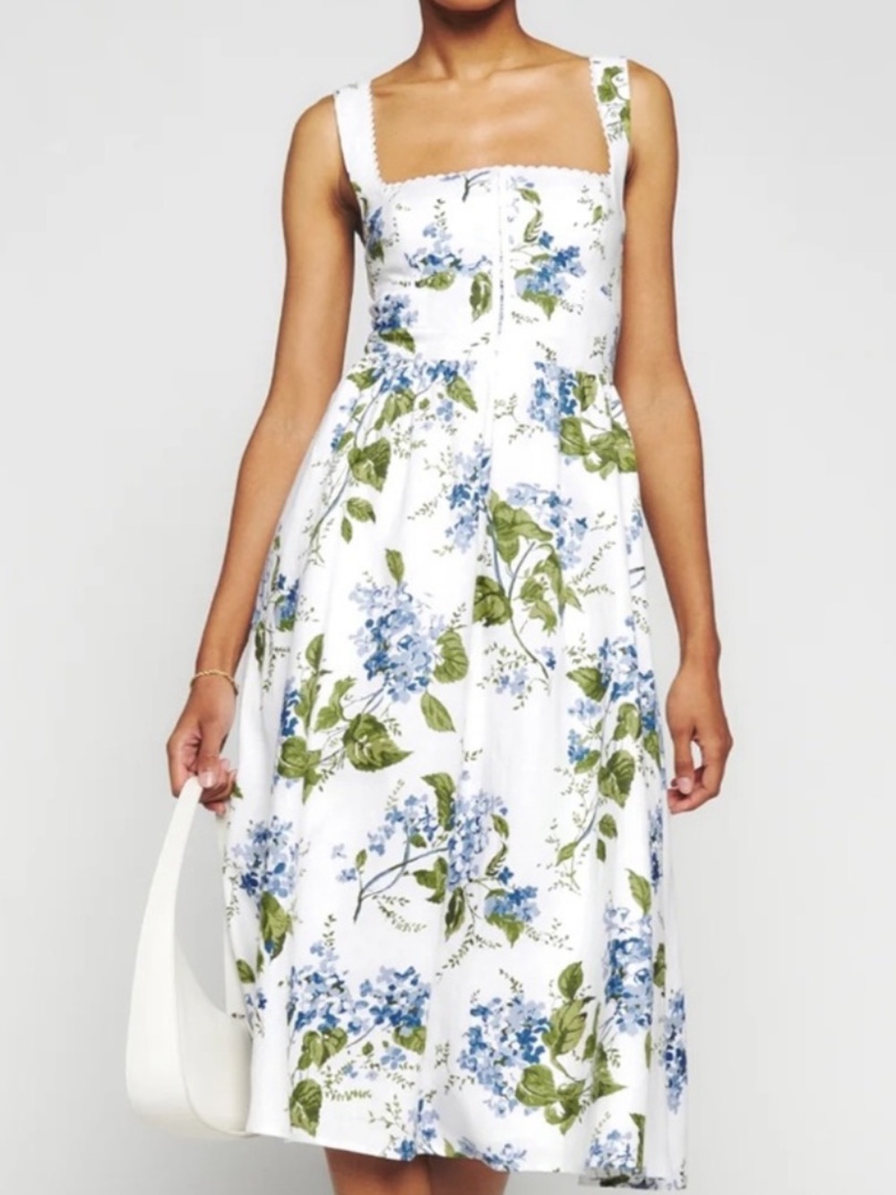 Reformation Tagliatelle Dress in Riviera 100% Linen NWOT